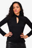 Max Mara Black Twisted Neck Detailed Top Estimated Size S (As Is)