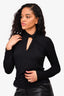 Max Mara Black Twisted Neck Detailed Top Estimated Size S (As Is)
