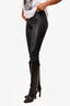Vince Black Leather Skinny Legged Pants Size XS