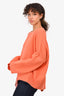 Stella McCartney Orange Wool/Silk Asymmetrical Lace Detail Sweater Size 46