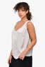 Escada Silver Silk Tank Top Size 44