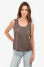 Escada Brown Cashmere Vest Top Size 44