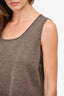 Escada Brown Cashmere Vest Top Size 44