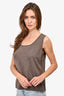 Escada Brown Cashmere Vest Top Size 44