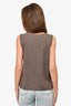 Escada Brown Cashmere Vest Top Size 44