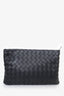 Bottega Veneta Black Intrecciato Leather Medium Pouch