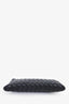 Bottega Veneta Black Intrecciato Leather Medium Pouch