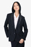 Zadig & Voltaire Black Crystal Embellished Blazer Size 40