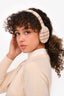 Burberry London Pink/Beige Check Cashmere Ear Muffs Size O/S