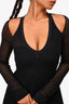 Opening Ceremony Black Mesh Knit Cut Out Midi Dress Size S