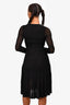Opening Ceremony Black Mesh Knit Cut Out Midi Dress Size S