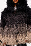 Tom Ford Grey Ombre Boucle Shearling Toggle Jacket Size M
