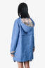 Burberry Blue Nova Check Light Coat Size 4