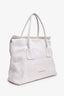 Burberry White Leather 'Baynard' Shoulder Bag