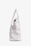 Burberry White Leather 'Baynard' Shoulder Bag