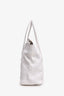 Burberry White Leather 'Baynard' Shoulder Bag