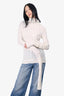 Jacquemus White La Maille Sofia Turtleneck Sweater Size 38