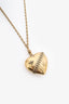 Christian Dior Vintage Gold Tone Heart Necklace