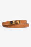 Hermès 2018 Brown Leather Kelly 18 Belt