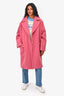 Weekend Max Mara Pink Alpaca/Wool Single Breasted Coat Size 10