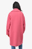 Weekend Max Mara Pink Alpaca/Wool Single Breasted Coat Size 10