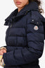 Moncler Navy Down 'Flammette' Coat Size 1
