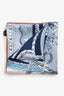 Hermès Blue Printed Silk Scarf 90