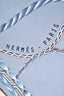 Hermès Blue Printed Silk Scarf 90