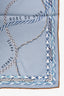 Hermès Blue Printed Silk Scarf 90
