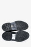Saint Laurent Black Patent Leather Ankle Lace Up Boots Size 37.5