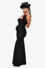 Herve Leger Black Bandage Maxi Gown Size S