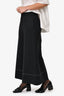 Rejina Pyo Black Wool Reverse Stitch Culottes Size 8