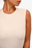 Victoria Victoria Beckham Cream/Grey Ombre Silk/Cashmere Sleeveless Dress Size 6 US