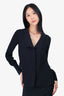 Derek Lam Black Tassel Detail Blouse Size 2