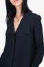 Derek Lam Black Tassel Detail Blouse Size 2