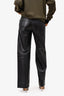 T by Alexander Wang Leather Drawstring Wide Leg Pants Size 0