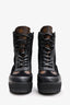 Louis Vuitton Brown/Black Leather Monogram Laureate Boots Size 37