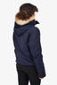 Canada Goose Navy Wool Dur Hooded Down Jacket Size M