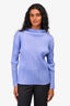 Pleats Please Issey Miyake Purple Pleather High Neck Top Size 3