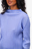 Pleats Please Issey Miyake Purple Pleather High Neck Top Size 3