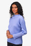 Pleats Please Issey Miyake Purple Pleather High Neck Top Size 3
