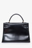 Hermès 1980 Black Box Leather Kelly 32 'As Is'