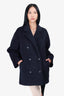 Max Mara Black Camel Coat Size 8