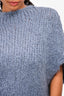 Fabiana Filippi Blue Mohair/Wool Sleeveless Sweater with Matching Hat Size M