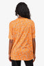 Hermès Orange Horsebit Printed T-Shirt Size M