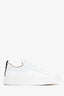 Chloe White Leather Scalloped 'Lauren' Sneakers Size 35