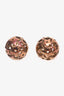 Christian Dior Faux Pearl Tribale Earrings