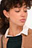 Christian Dior Crystal Studded Heart Shaped Ear Pendants