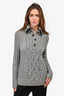 Holt Renfrew Vintage Grey Baby Alpaca/Merino Wool Cable Knit Sweater Size XS