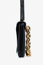 Bottega Veneta Black Grained Leather Mount Envelope Chain Small Crossbody Bag